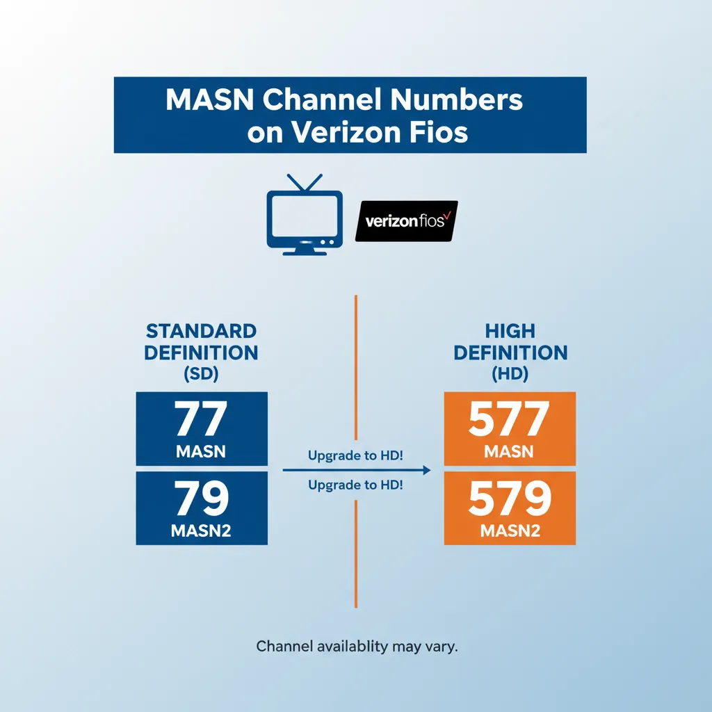 MASN Channel Numbers on Verizon Fios