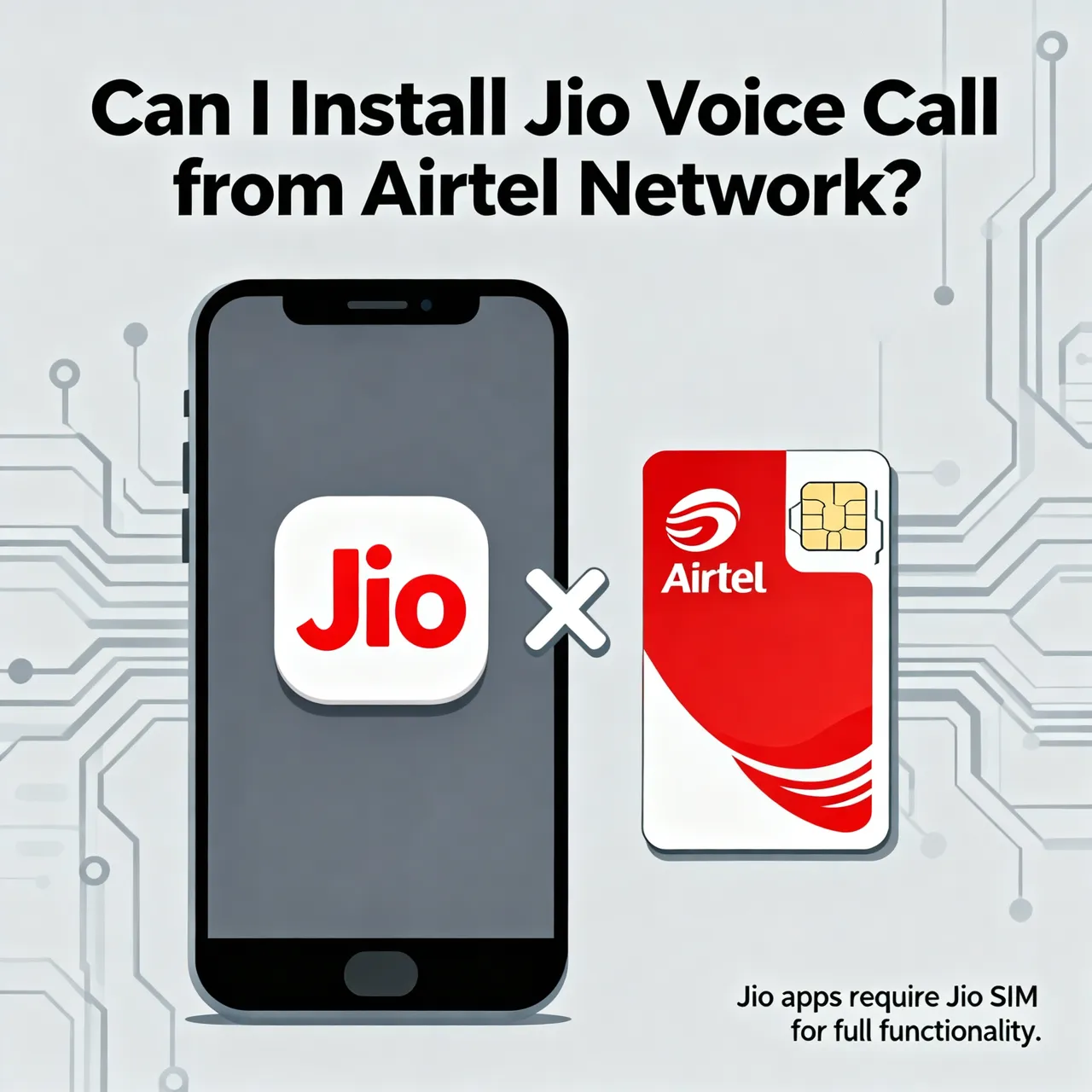 Read more about the article Can i install jio voice call from airtel network?