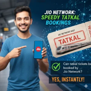 Can tatkal tickets be booked by jio network?