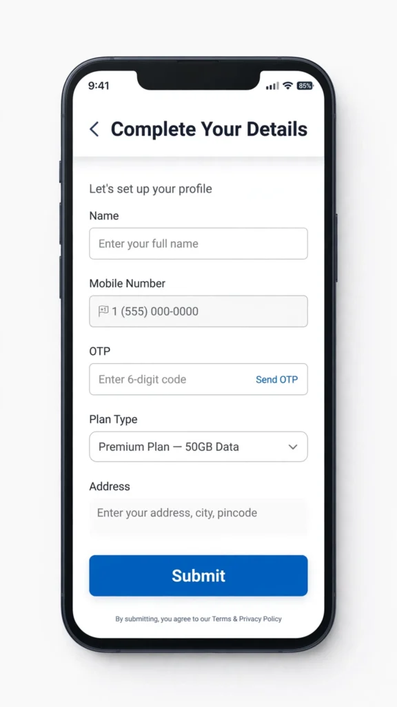 Jio online port request form with free home delivery option