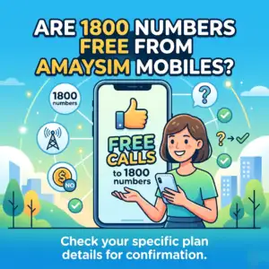 Are 1800 numbers free from Amaysim mobiles?