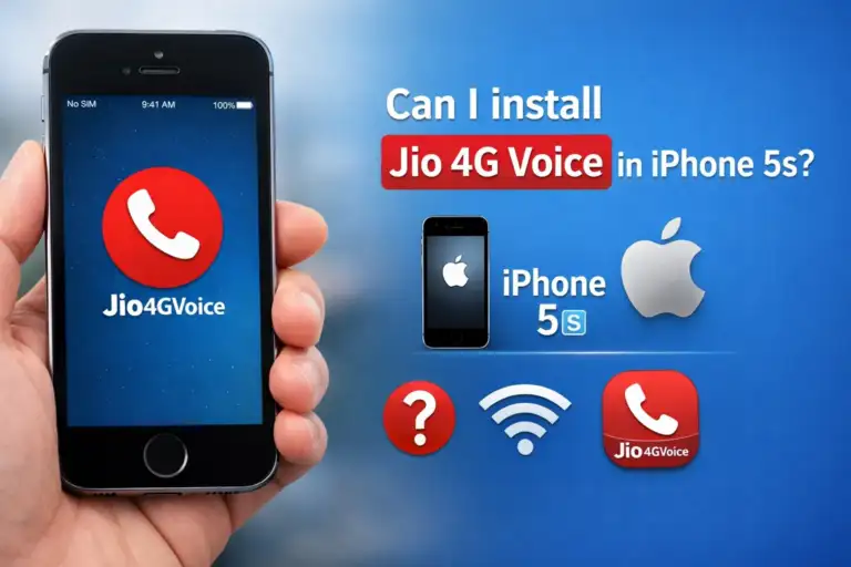 Can i install jio 4g voice in iPhone 5S?