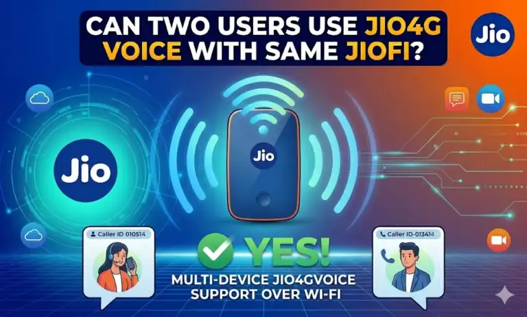 Can two user use Jio4G voice with same Jio Fi?