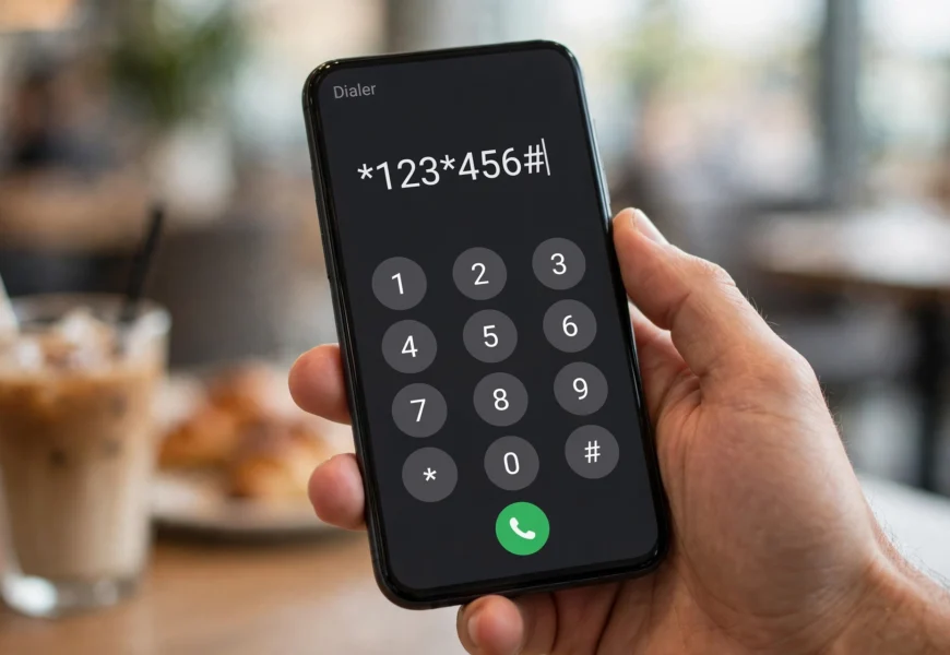 Smartphone dialer screen used to check a Turkcell phone number
