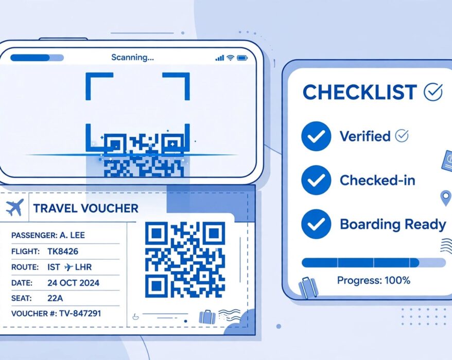 Smartphone scanning an eSIM QR code to activate a data plan for India travel