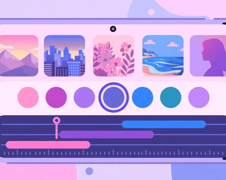 Techlokesh.org mobile photo editing and video template blog illustration