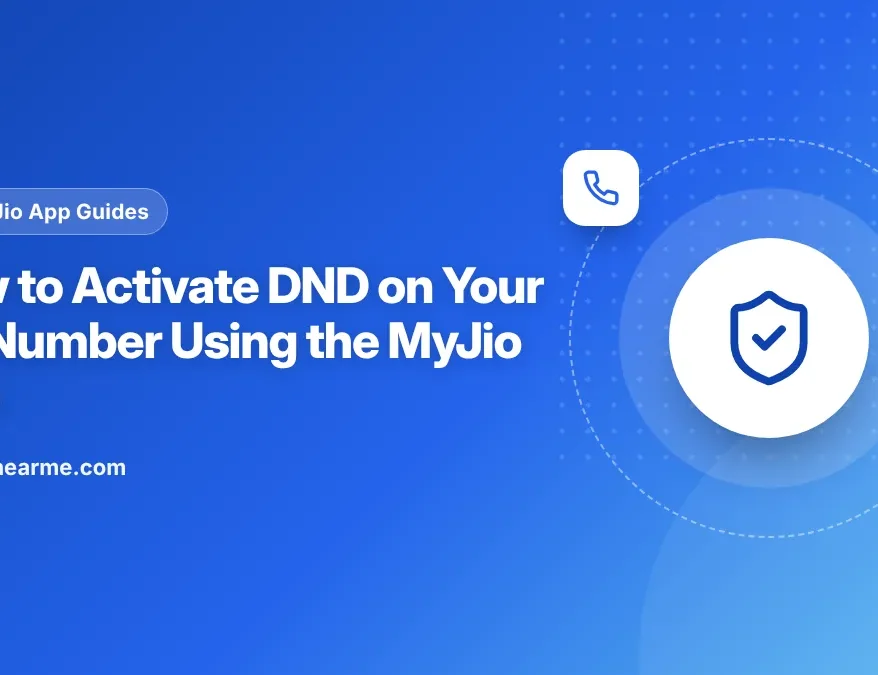 Phone showing the Do Not Disturb settings for a Jio number in the MyJio app