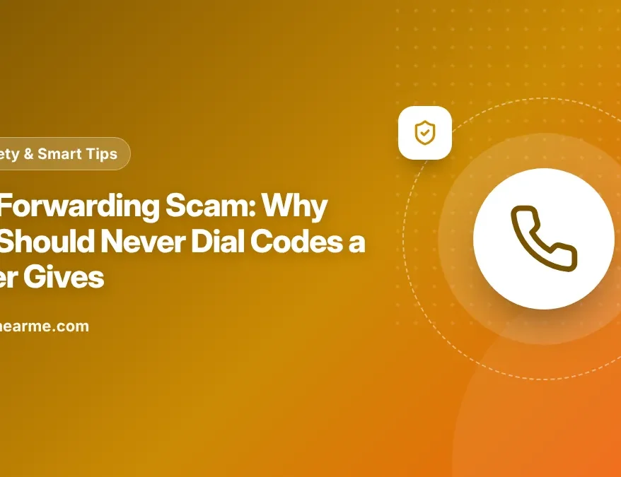 Illustration of a phone dial pad with a code being entered and calls being diverted to another phone