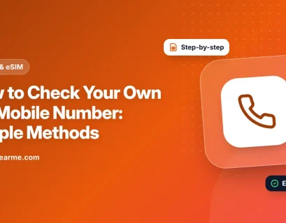 Illustration of a phone screen displaying the user's own Jio mobile number