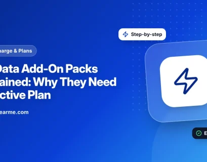 Illustration of a Jio data add-on pack being added on top of an active prepaid plan