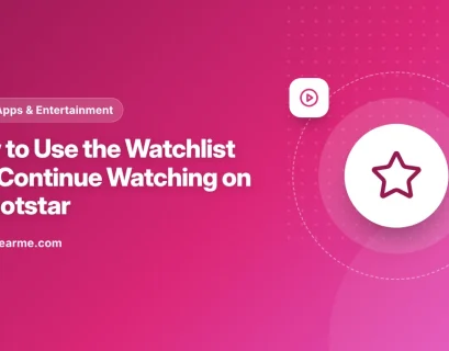 Illustration of the JioHotstar app showing a watchlist and a Continue Watching row