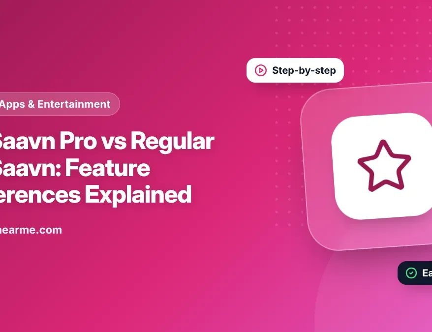 Illustration comparing the free JioSaavn app with JioSaavn Pro on two phone screens