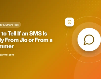 Illustration of two SMS messages side by side, one from a business sender ID and one from a mobile number