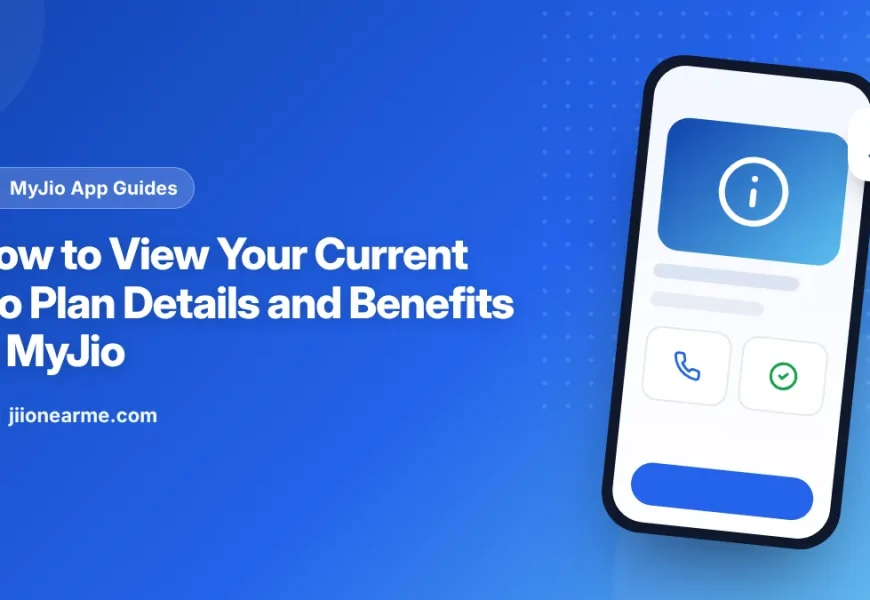 MyJio app plan screen listing daily data, calling, SMS, validity and app benefits